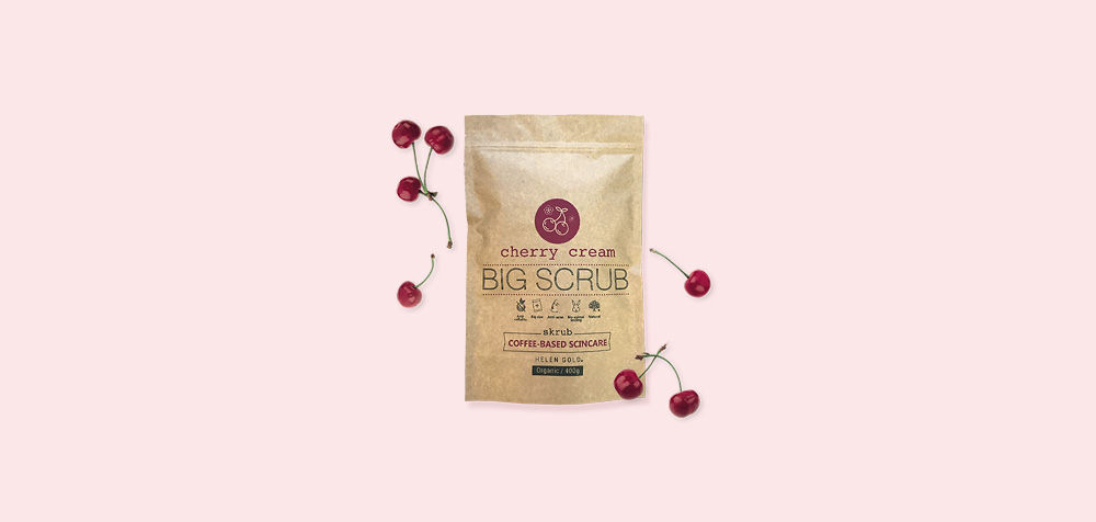Кофейные скрабы Big Scrub Cherry Cream серии Тело от Helen Gold, аромат - вишня, 400 г